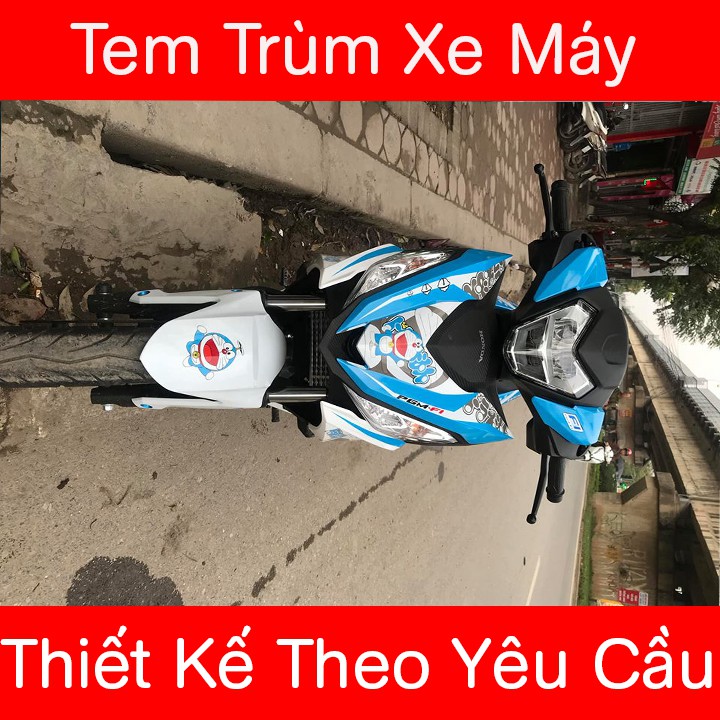 Tem Trùm Winner Doremon Xanh Trắng