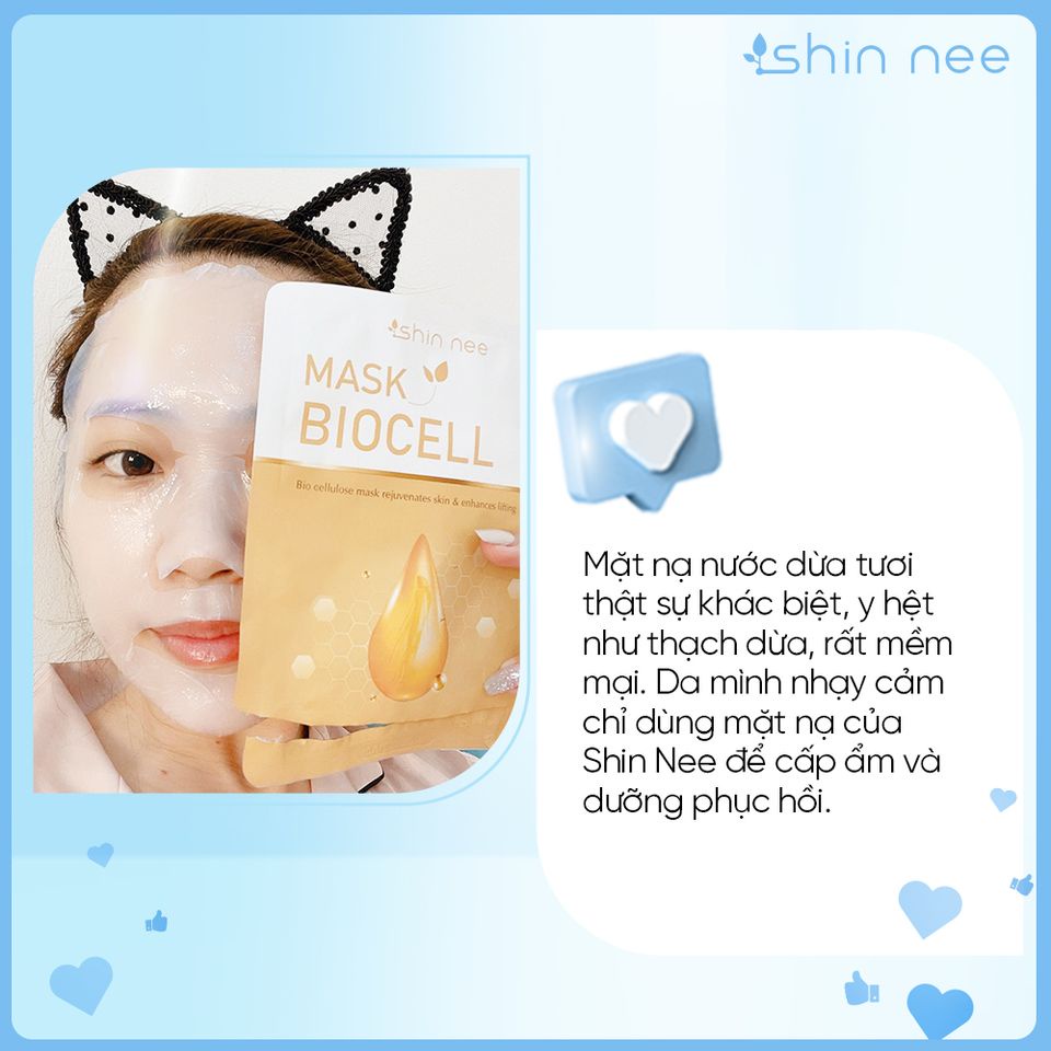 Mặt nạ Biocell chống lão hóa, phục hồi da Shin Nee (1 miếng)