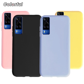 Ốp Lưng Nhựa Tpu Mềm Chống Sốc Màu Trơn Đơn Giản Cho Vivo Y31 / Y51 2020 Vivoy31 2021 V2036 Vivoy51 V2030 Y 51a Y 31