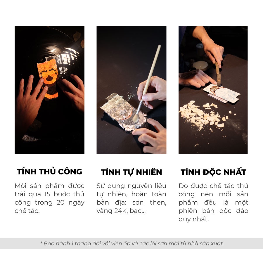 Ốp điện thoại cho iPhone X/XS mẫu Rồng Thời Trần viền đen thương hiệu La Sonmai