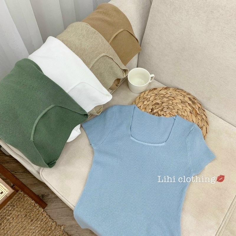 Áo len cổ vuông hàng qc loại 1