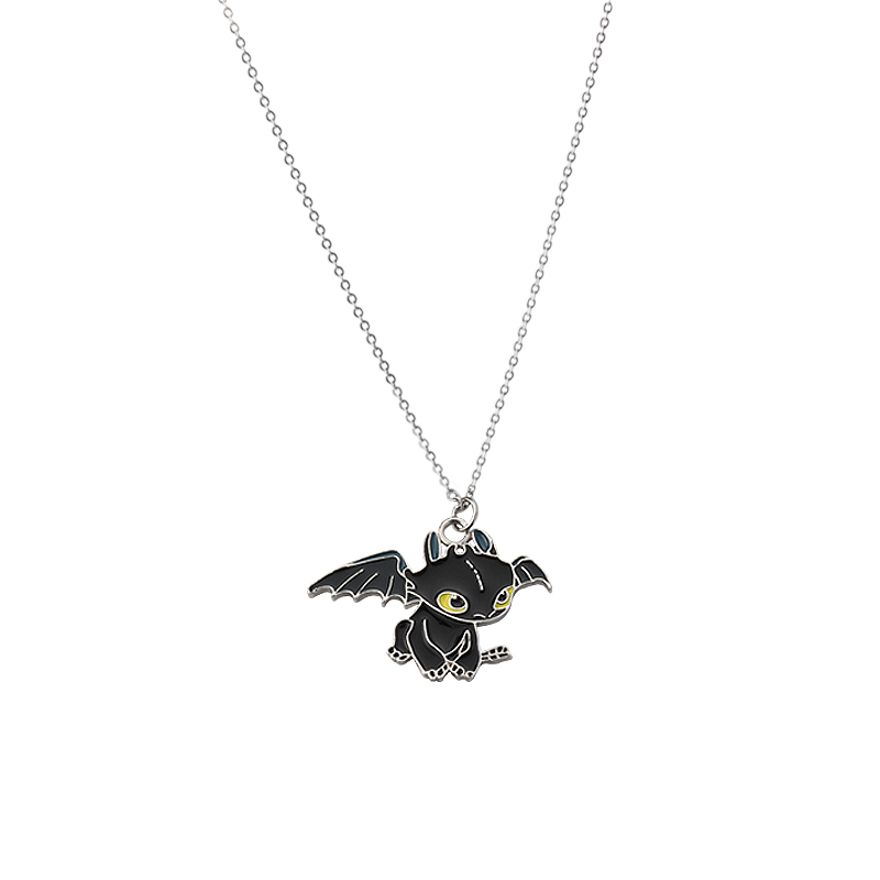 Dây Chuyền Mặt Rồng Đôi Hoạt Hình Phong Cách Hip Hop 23580