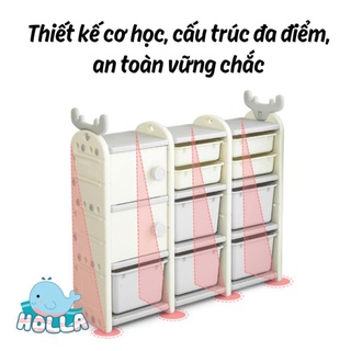 Kệ đựng đồ chơi, đựng quần áo, đa năng HOLLA cho bé
