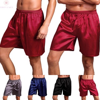 Shorts Nightwear Pajamas Baggy Beach Pyjamas SPA Satin Silk Boxers C thumbnail