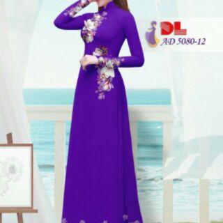 Vải áo dài in 3D bộ