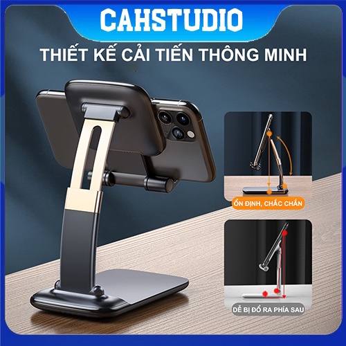 Giá đỡ Điện Thoại, Ipad, Máy Tính Bảng cao cấp, dễ dàng gấp gọn tùy chỉnh độ cao theo yêu cầu, Giá đỡ xoay các góc