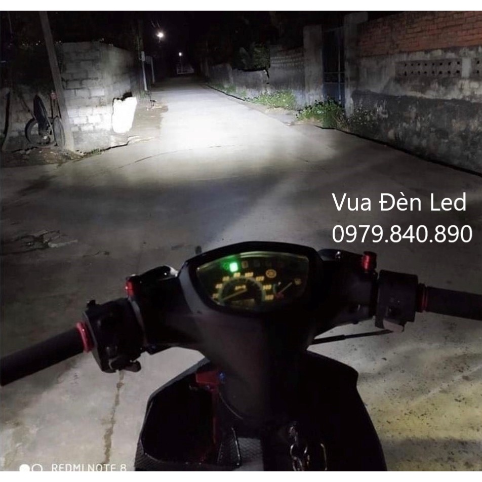 Bi cầu Mini chân H4 - Cos trắng , Pha  trắng dành cho xe máy và xe hơi 12v DC