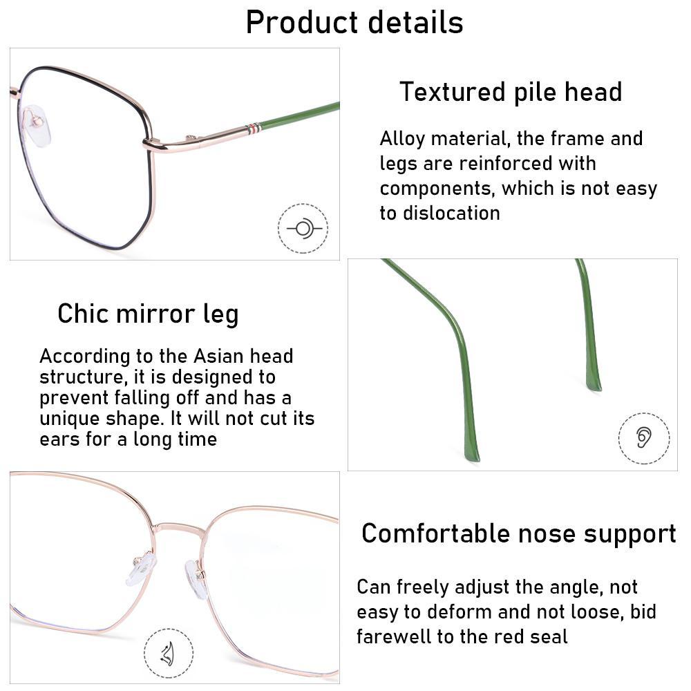 JUNE Kính Bảo Vệ Mắt Siêu Nhẹ Chống Ánh Sáng Xanh Kiểu Dáng Dễ Thương Cho Nam Và Nữ