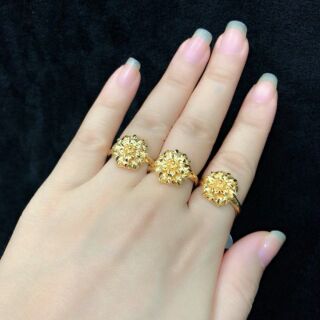 Nhẫn hoa mai dát vàng cực đẹp