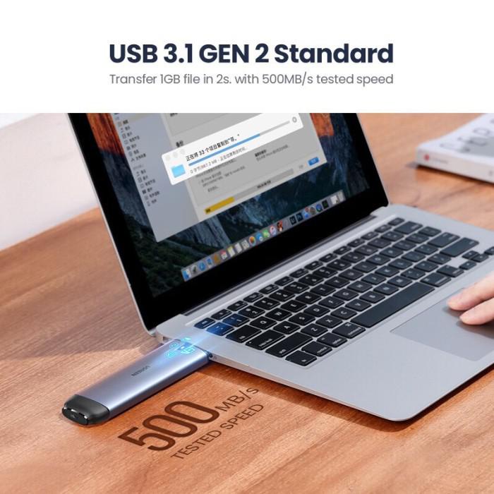 Ốp Hộp Đựng Ugreen 2 Trong 1 Ssd M2 (B Key) Sang Usb C & A Ssd Màu Xám-70533 | BigBuy360 - bigbuy360.vn