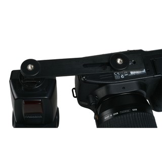 Bracket đôi 16cm chân hot shoe gắn đèn Flash Microphone