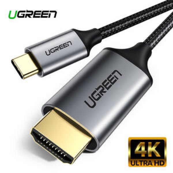 [Mã ELHACE giảm 4% đơn 300K] Cáp chuyển USB C to HDMI cao cấp 4K 2K 3D@60Hz Ugreen 50570 dài 1.5m MM142