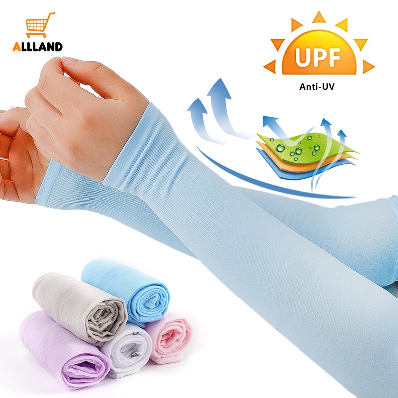 Găng Tay Dài Hở Ngón Chống Tia UV Cho Hoạt Động Ngoài Trời