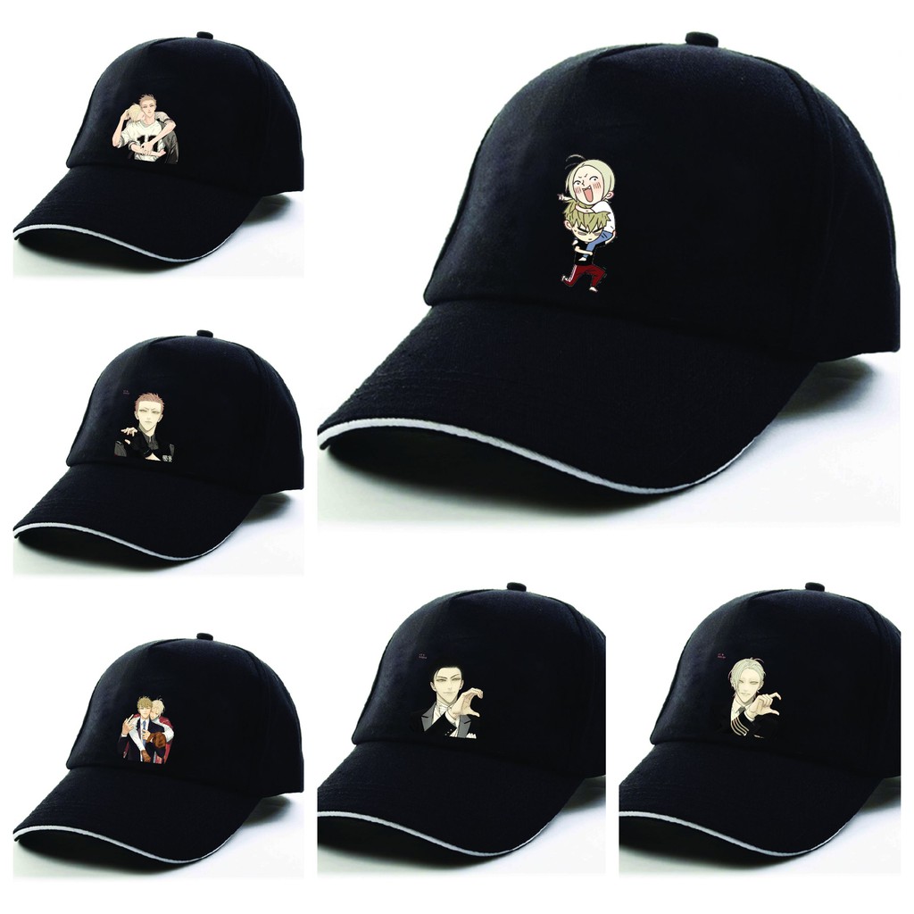 Mũ nón lưỡi trai đen in hình 19 DAYS anime chibi thời trang phong cách