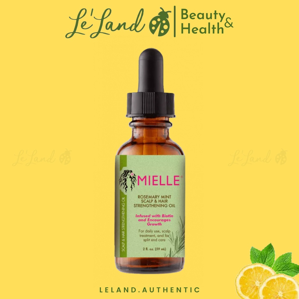 Bill US - Dầu dưỡng dài tóc Mielle Organics Rosemary Mint Scalp & Hair Strengthening Oil 59ml