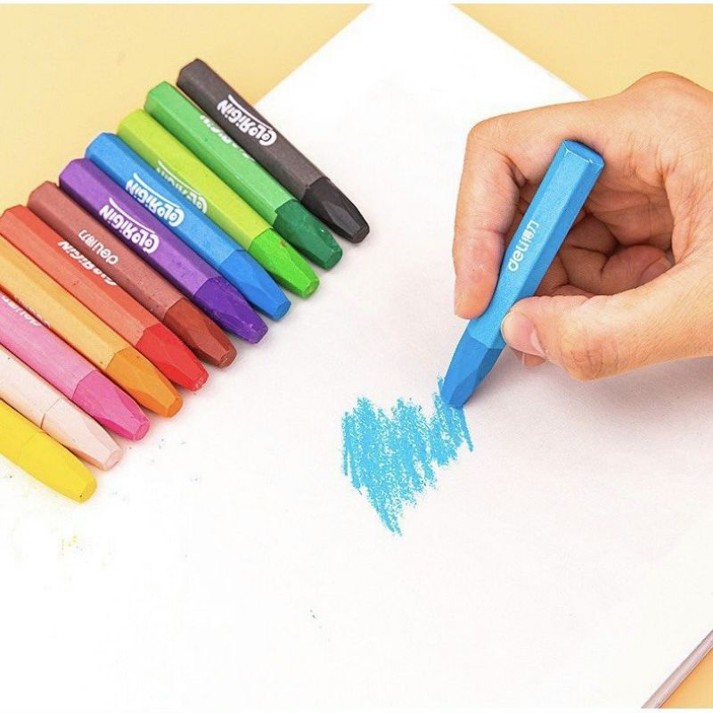 Sáp dầu Deli 36 màu chính hãng kèm bút