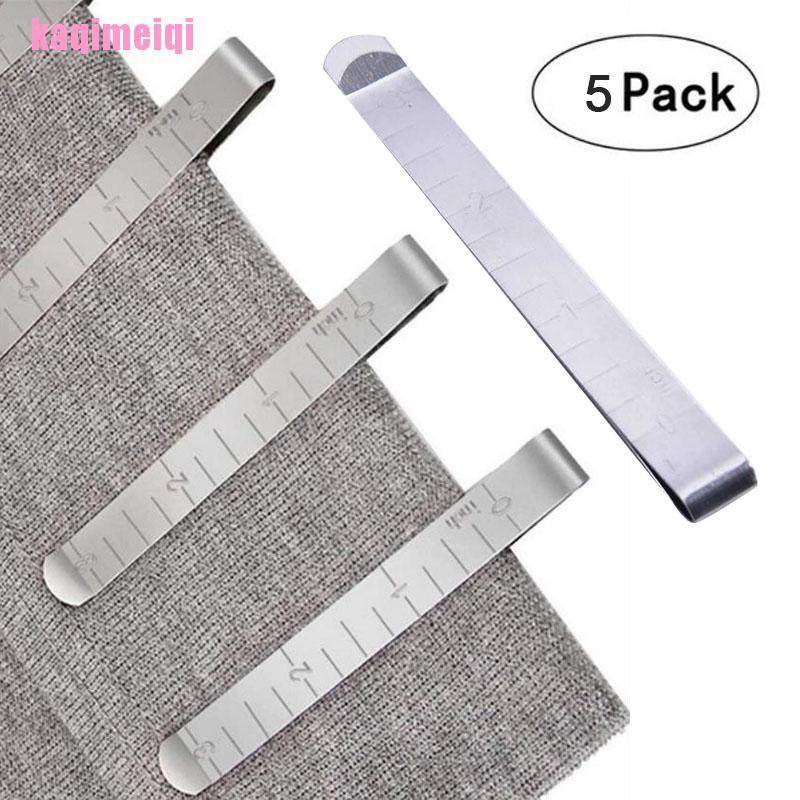Set 5 Thước Đo Bằng Thép Không Gỉ Dùng Trong May Mặc