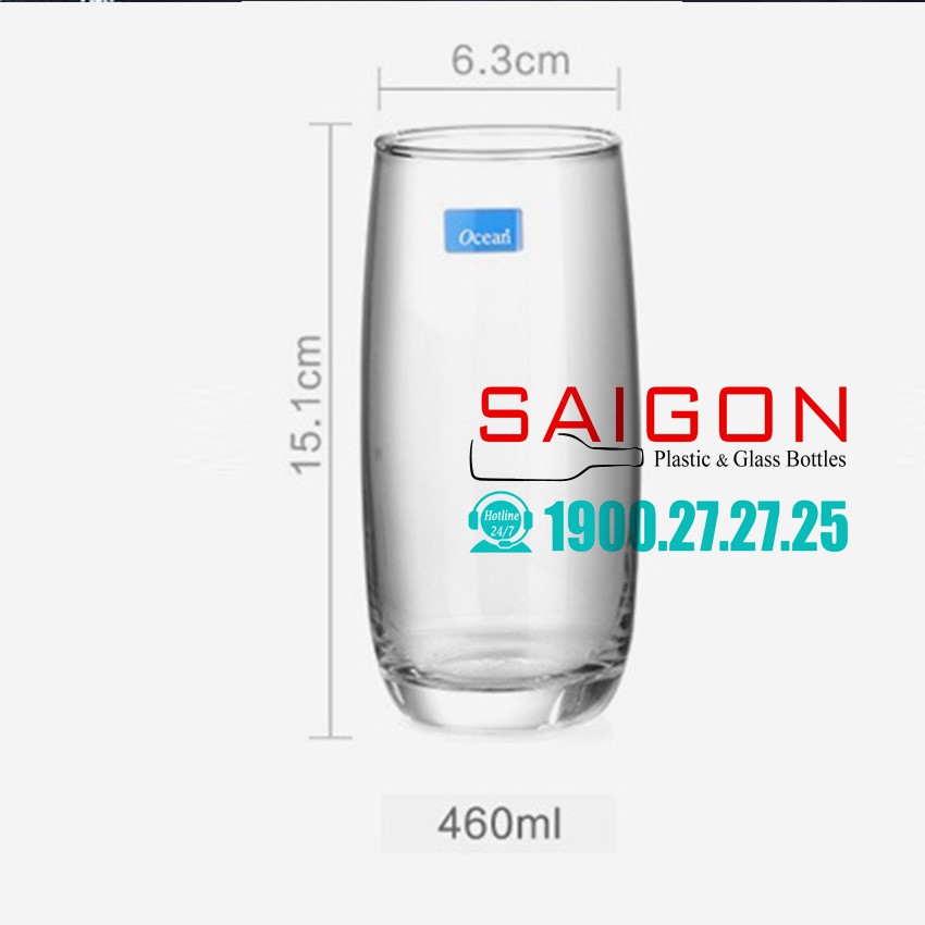 Ly Thủy Tinh Ocean Ivory High Ball 370ml | B13013 , 460ml | B13016 , Nhập Khẩu Thái Lan | BigBuy360 - bigbuy360.vn