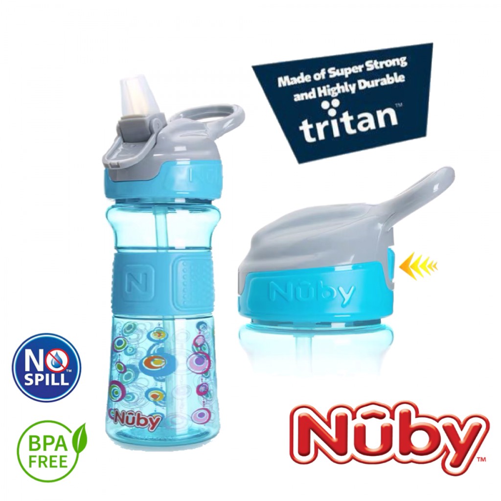 [HÀNG CHÍNH HÃNG]Bình uống nước ống hút Nuby, có dung tích 360ml