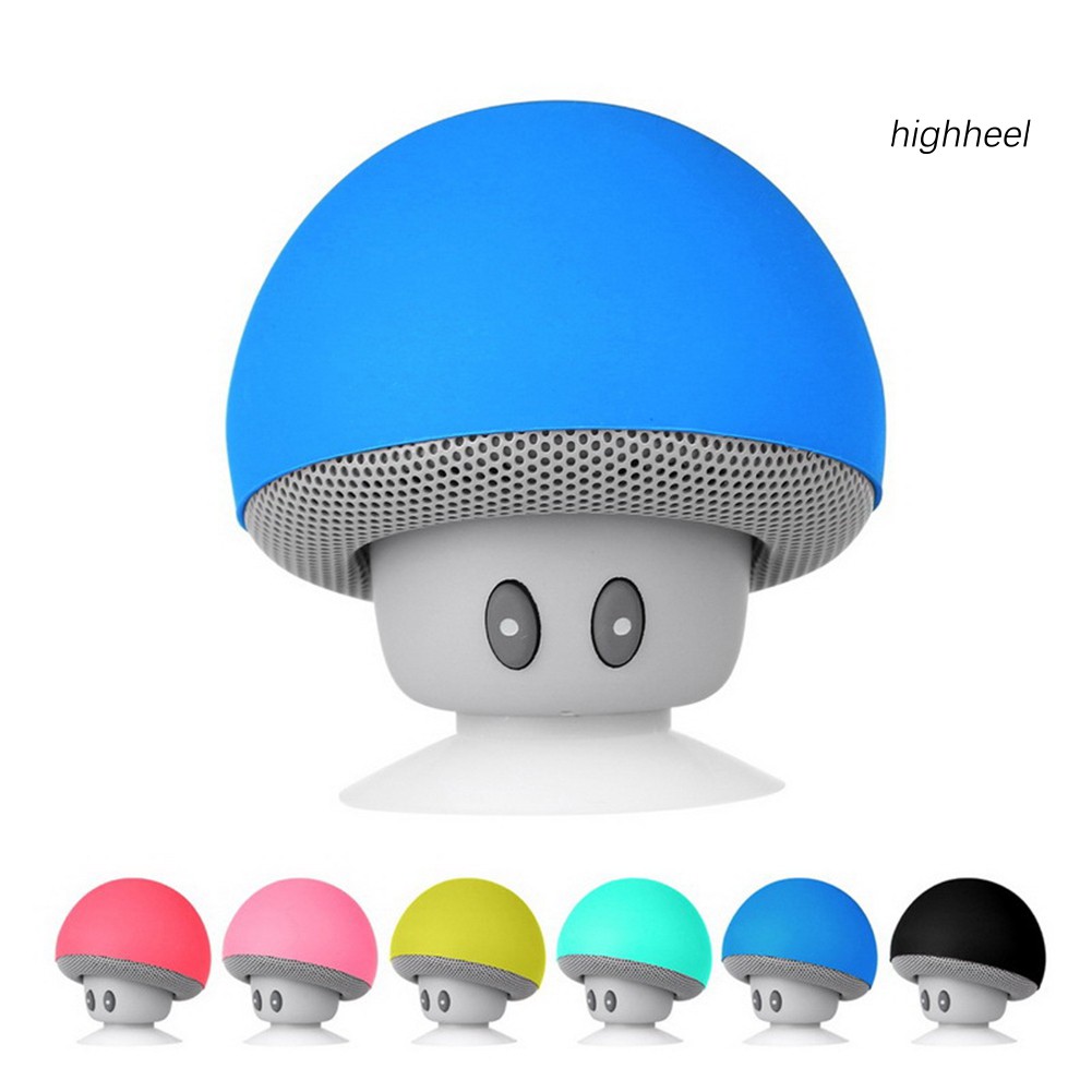 Loa Bluetooth Không Dây Mini Hình Cây Nấm Có Đế Hút Chân Không