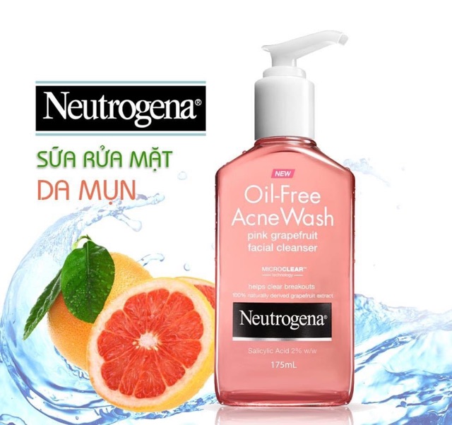 Sữa Rửa Mặt Neutrogena Visibly clear Pink Grapefruit