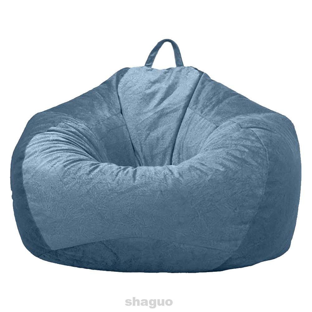 Home Large Living Room Dustproof Soft Adult Kids Furniture Parts Without Filling Bean Bag Chair Cover