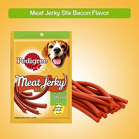 que thưởng Pedigree meat jerky 80gr cho chó