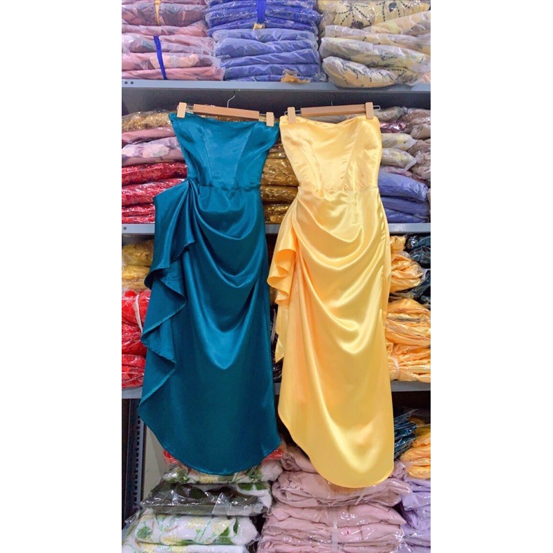 Đầm body cúp nhún bèo eo sang trọng TRIPBLE T DRESS - size M/L -MS89Y