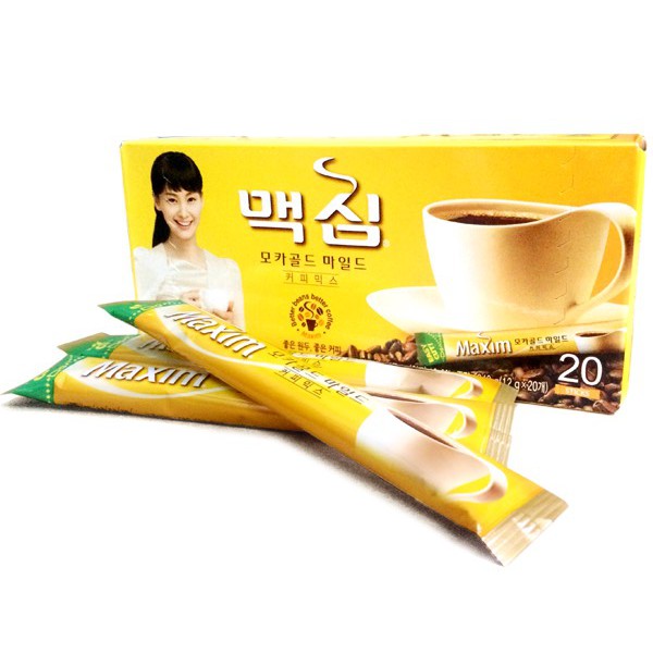 CÀ PHÊ HÒA TAN MAXIM MOCHA GOLD MILD HÀN QUỐC HỘP 20 GÓI