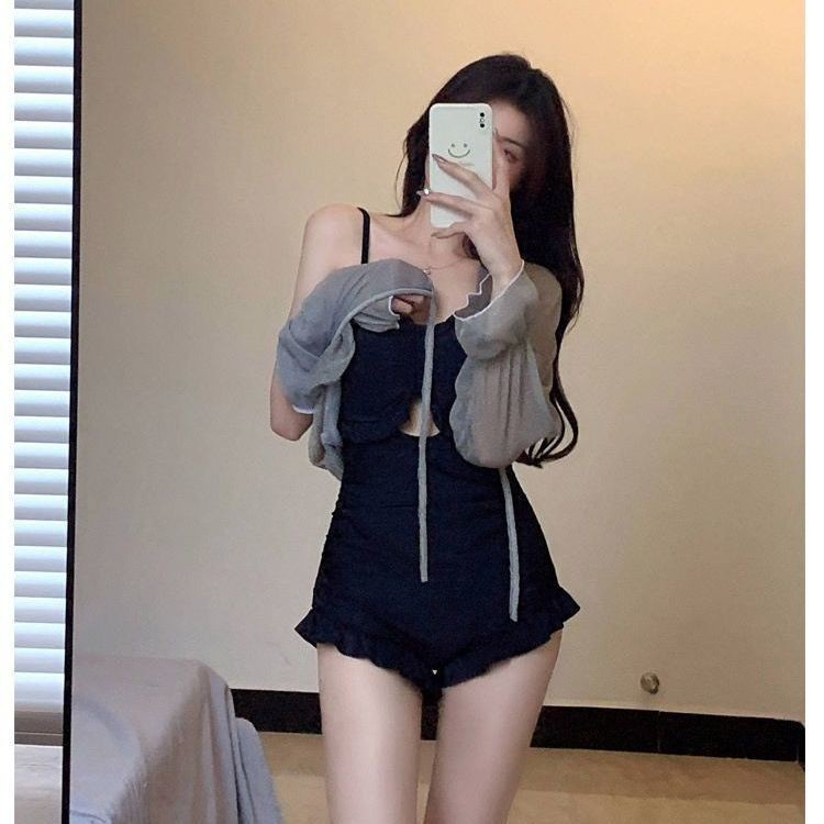 Đồ bơi liền thân màu trơn thời trang quyến rũ cho nữ