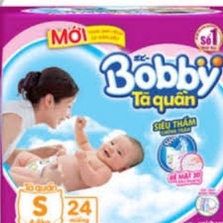 Freeship extra cho tã quần bobby s20/m18/l16/xl14/xxl12 +mua đơn hàng 250k tặng bộ ăn dặm cho bé