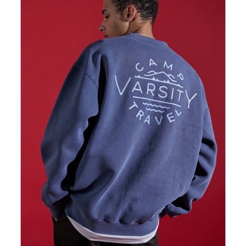 Áo Nỉ Xuất Hàn Camp Varsity Cho Nam và Nữ - Áo Sweater