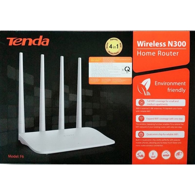 Bộ phát wifi Tenda F6 Wireless N300Mbps&lt;br&gt;