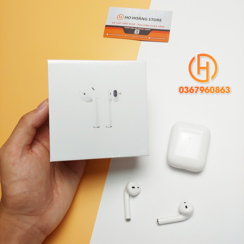 Tai Nghe Airpods 2 Bluetooth 5.0 Định Vị, Đổi Tên, Sạc Không Dây, Tháo Tai Dừng Nhạc Phiên Bản Cao Cấp Nhất 2021