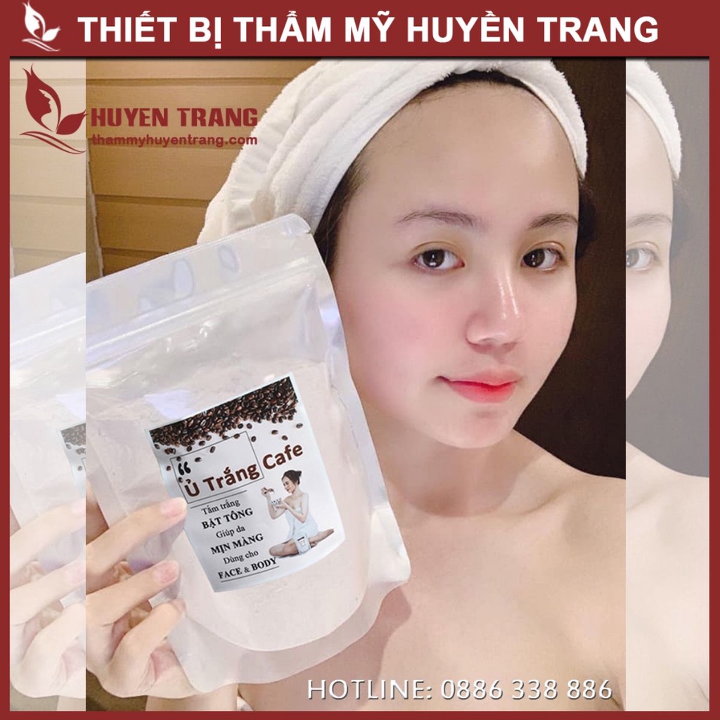 Mặt Nạ Ủ Trắng Cà Phê Handmade Tắm Trắng Bật Tông Mặt và Body - Thẩm Mỹ Huyền Trang NANOCEE