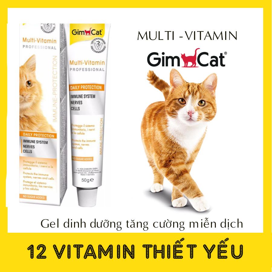 [50gr] Gel dinh dưỡng GimCat cho mèo dưỡng lông - ngừa búi lông - cung cấp vitamin