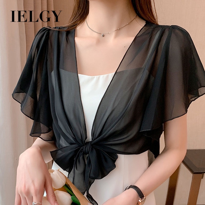 IELGY Áo cardigan Mỏng Chống Nắng Dễ Phối Đồ Thời Trang Cho Nữ