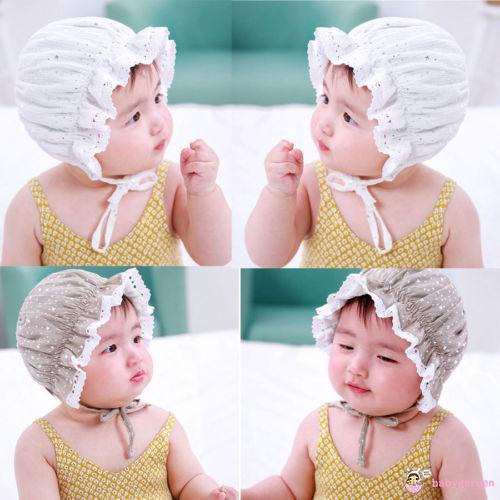 Mũ cotton họa tiết ngôi sao dễ thương cho bé gái