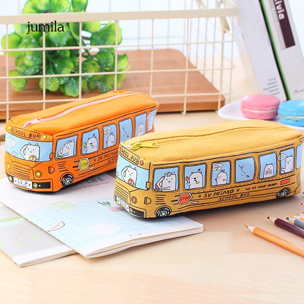 Túi đựng bút hình xe buýt xinh xắn tiện dụng