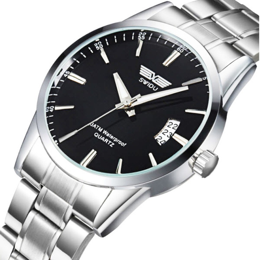 Đồng Hồ Nam SWIDU 001 Dây Thép