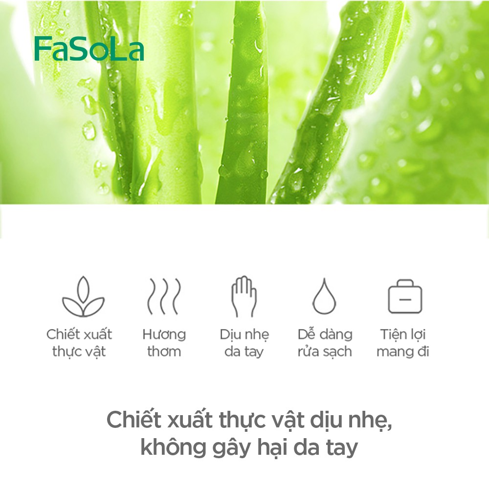 [Mã LIFEHLSALE2 giảm 10% đơn 0Đ] Xà phòng giấy bỏ túi tiện dụng (50 miếng) FASOLA FSLJY-162