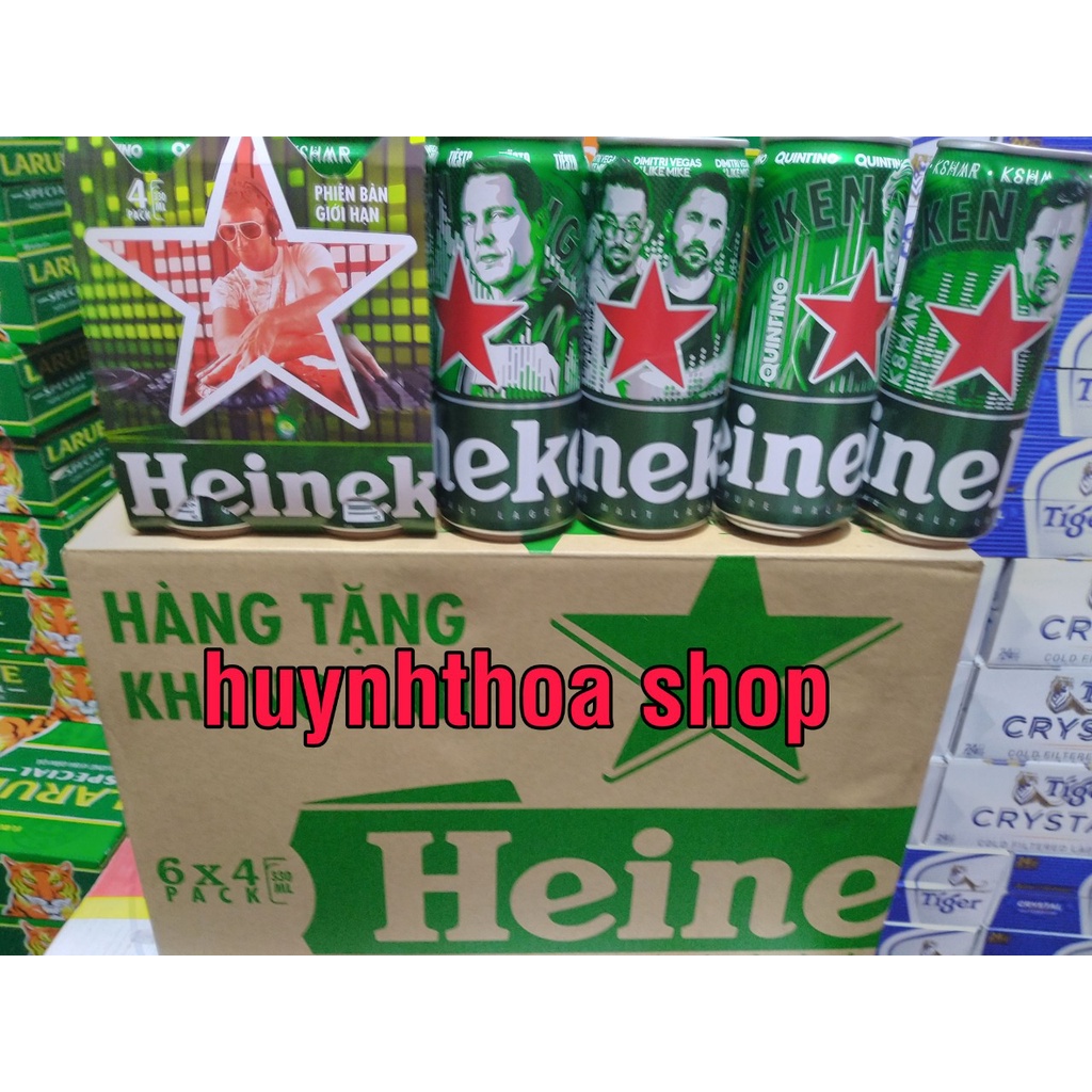 {Có bán thùng} _ Lốc 4 Lon Bia Heineken Phiên Bản Âm Nhạc Lon Cao 330ml*4