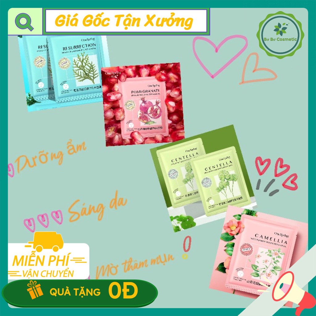 Mặt nạ sáng da, mờ thâm, cấp cẩm làm mịn da hoa quả mẫu mới One Spring Chính Hãng Nội Địa Trung