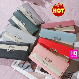 Ví cầm tay nữ dài VI035 phối màu nổi bật, kiểu dáng hàn quốc trẻ trung