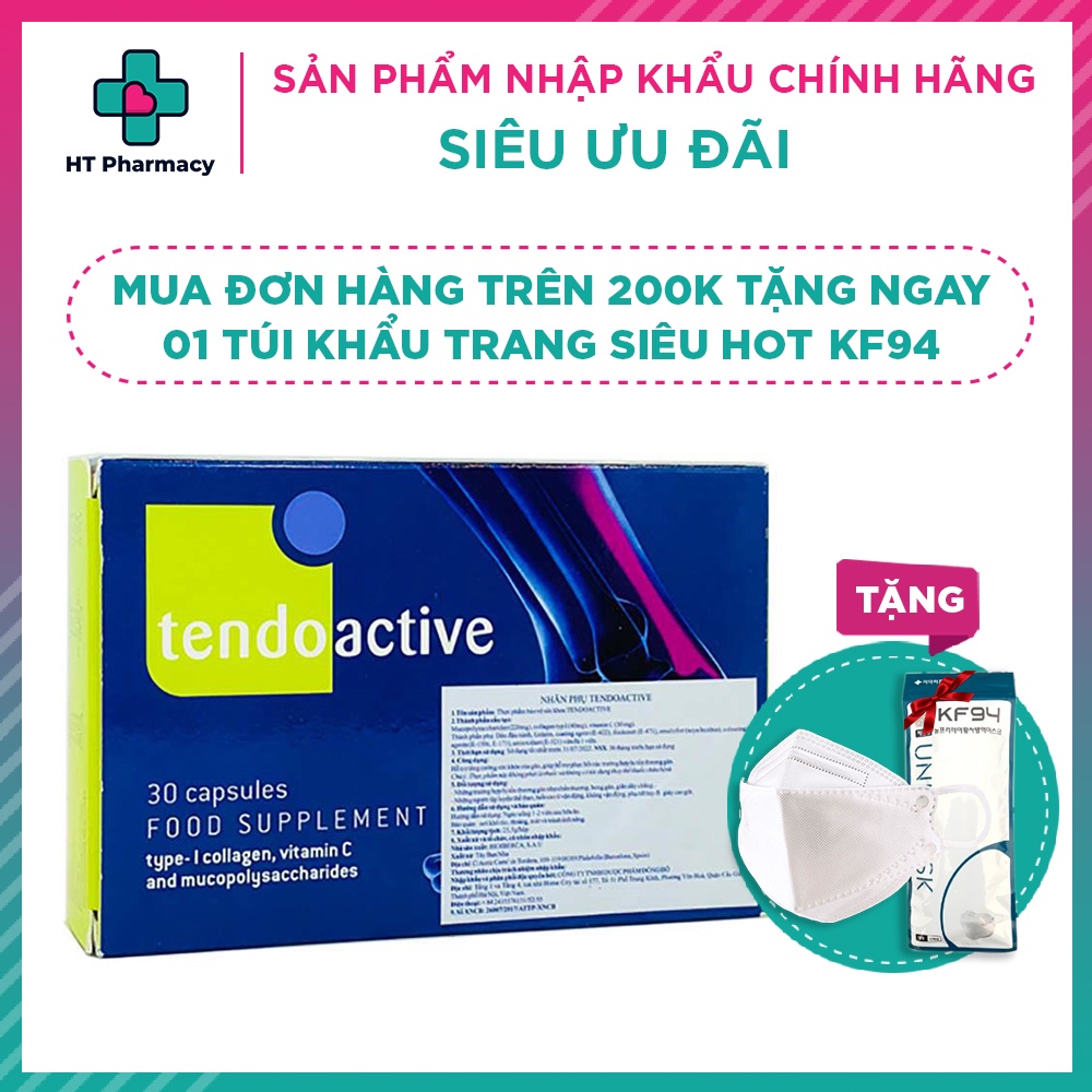 Tendoactive - Viên Uống Tăng Cường Sức Khỏe Cho Gân (Hộp 30 Viên)