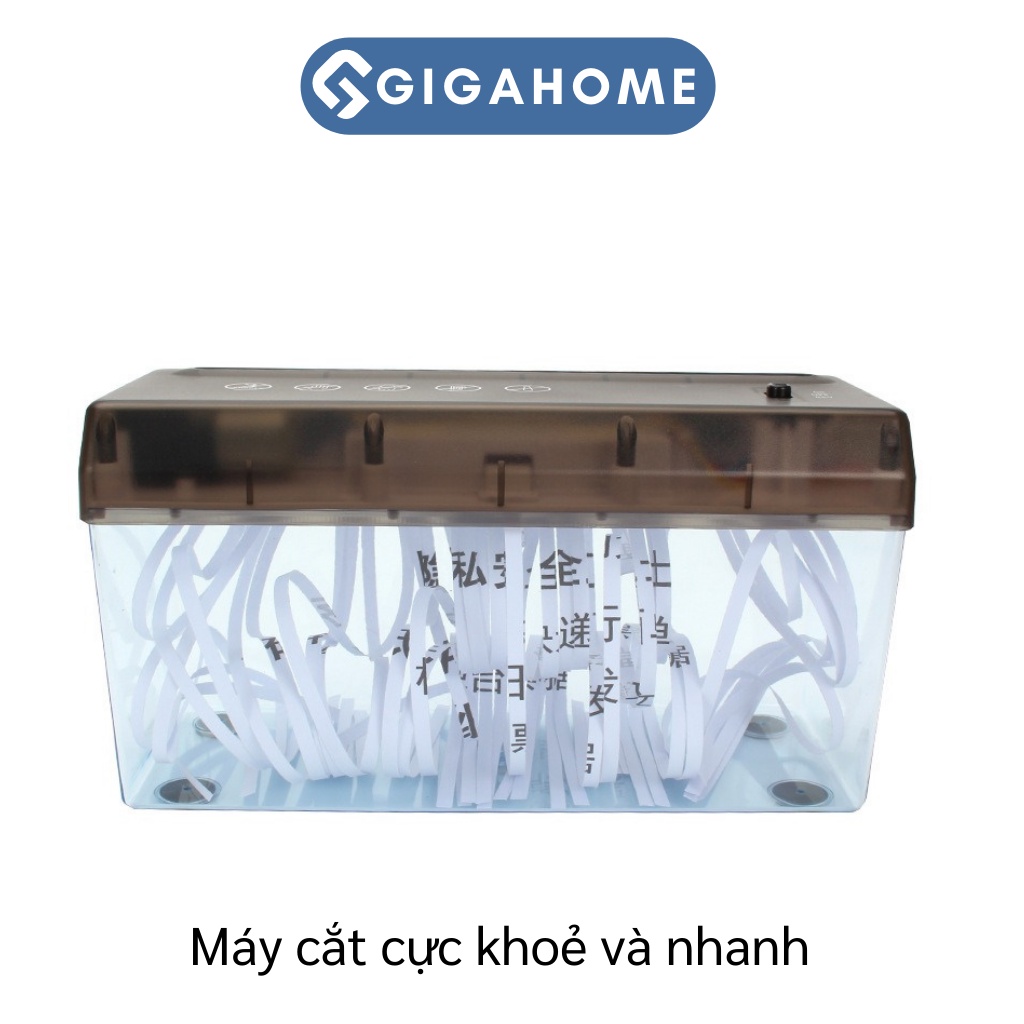 Máy Cắt Giấy, Hủy Tài Liệu Tự Động GIGAHOME Có Thể Lắp Pin Khi Không Có Điện 1008