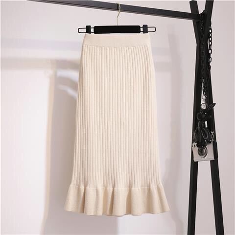 Chân Váy Len Đuôi Cá Dài Vừa Vặn Thời Trang Mùa Đông 2022 Mới