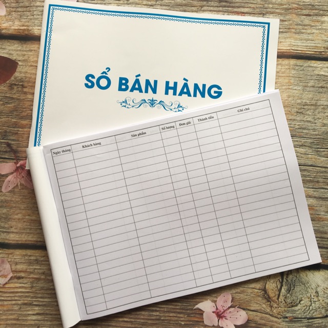 Sổ bán hàng A4 100 trang