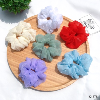 Dây buộc tóc, cột tóc scrunchies voan dễ thương Orin K1378