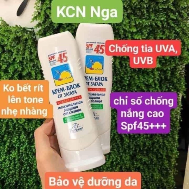 KEM CHỐNG NẮNG nga mẫu mới FLORESAN SPF 45